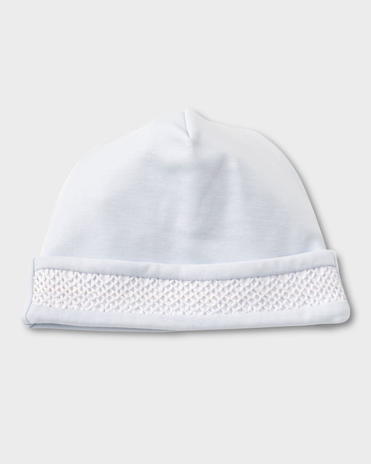 Kissy Kissy Boy's Hand-smocked Pima Cotton Baby Hat In Light Blue