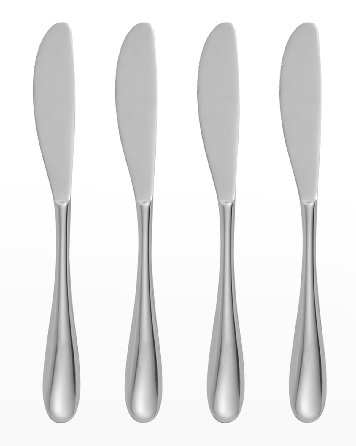 Shop Nambe Flatware Paige Butter Knives, Set Of 4 In Silver