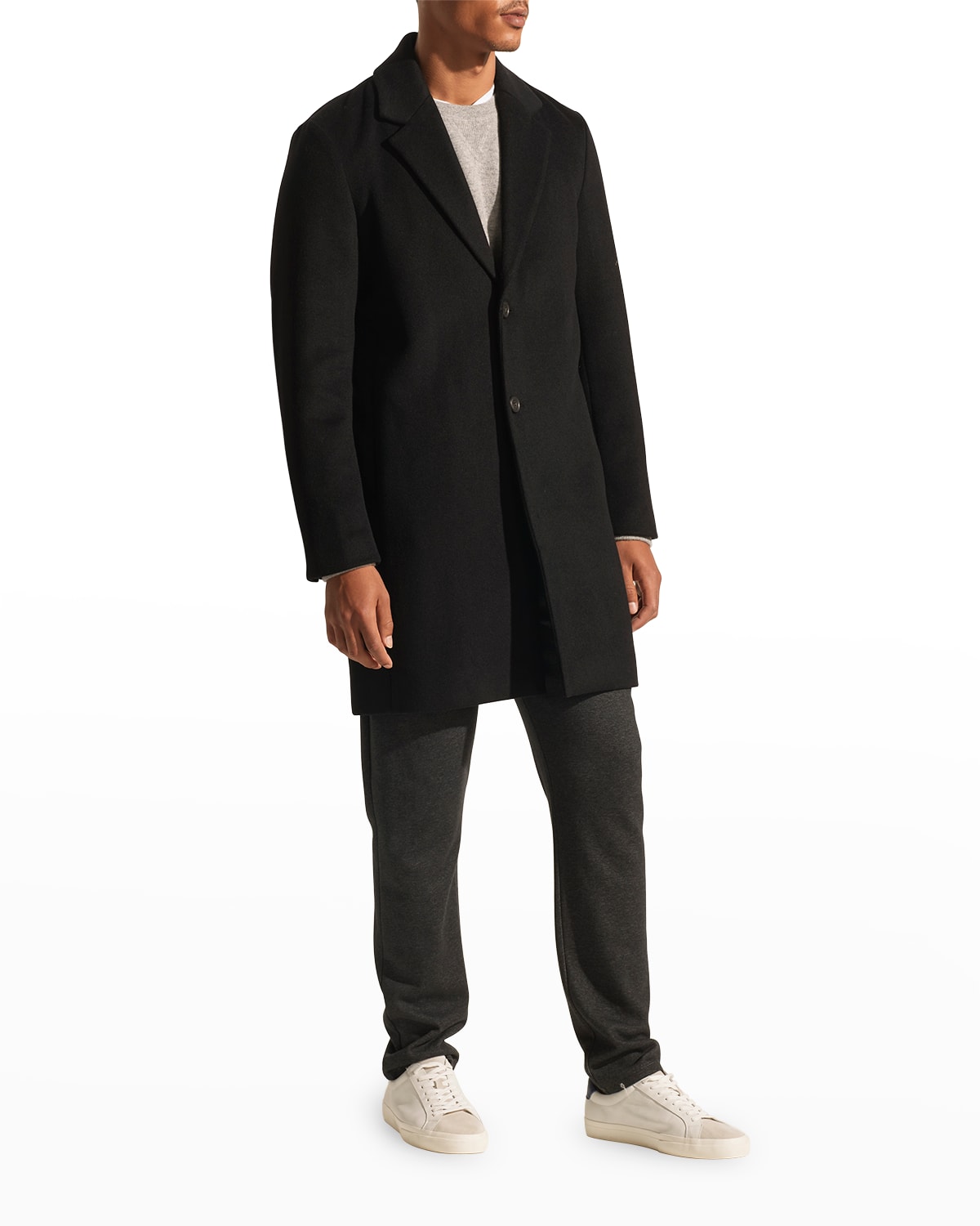 Vince Men's Classic Wool-Cashmere Topcoat