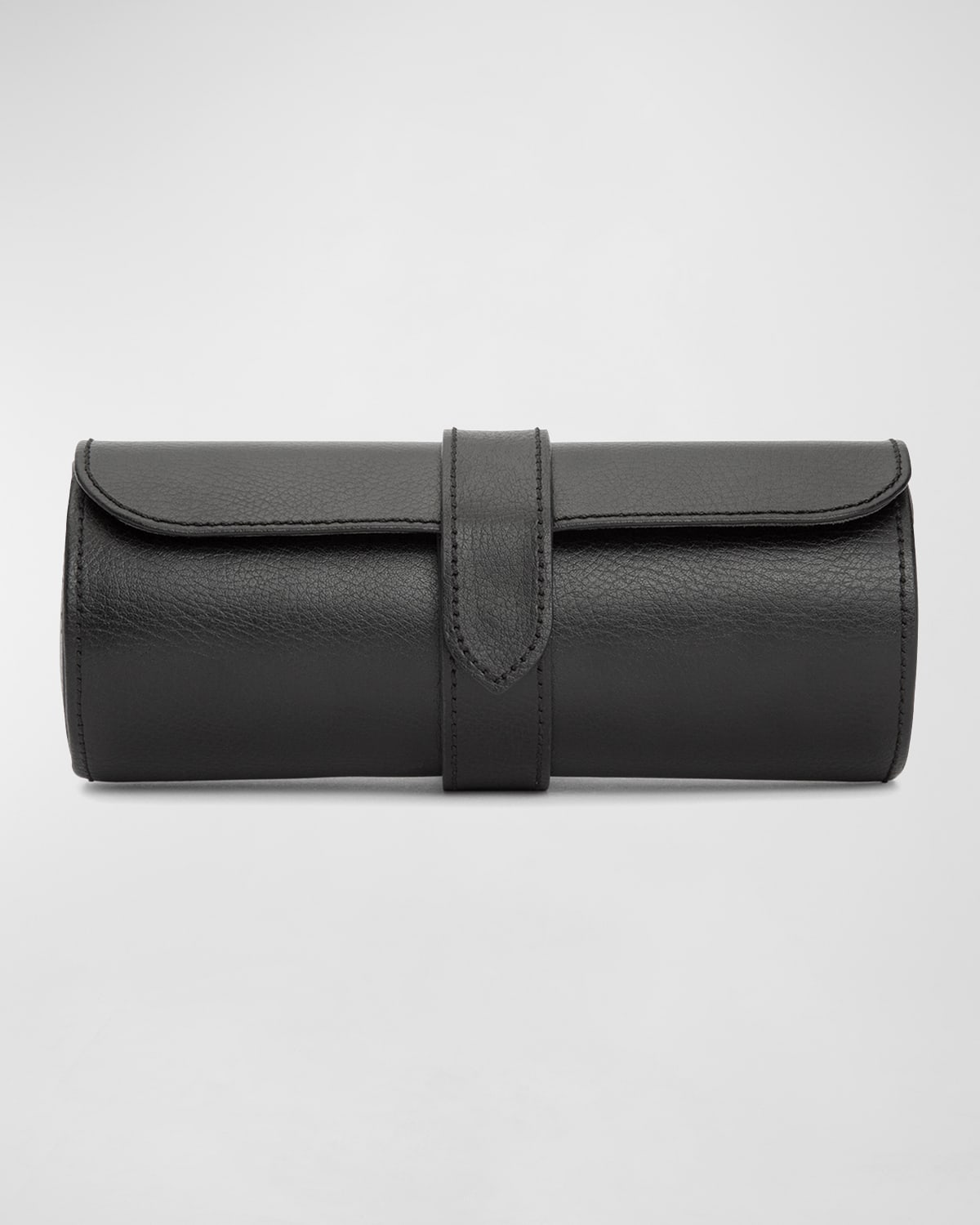 Wolf Blake Watch Roll W/ Capsule In Black/grey