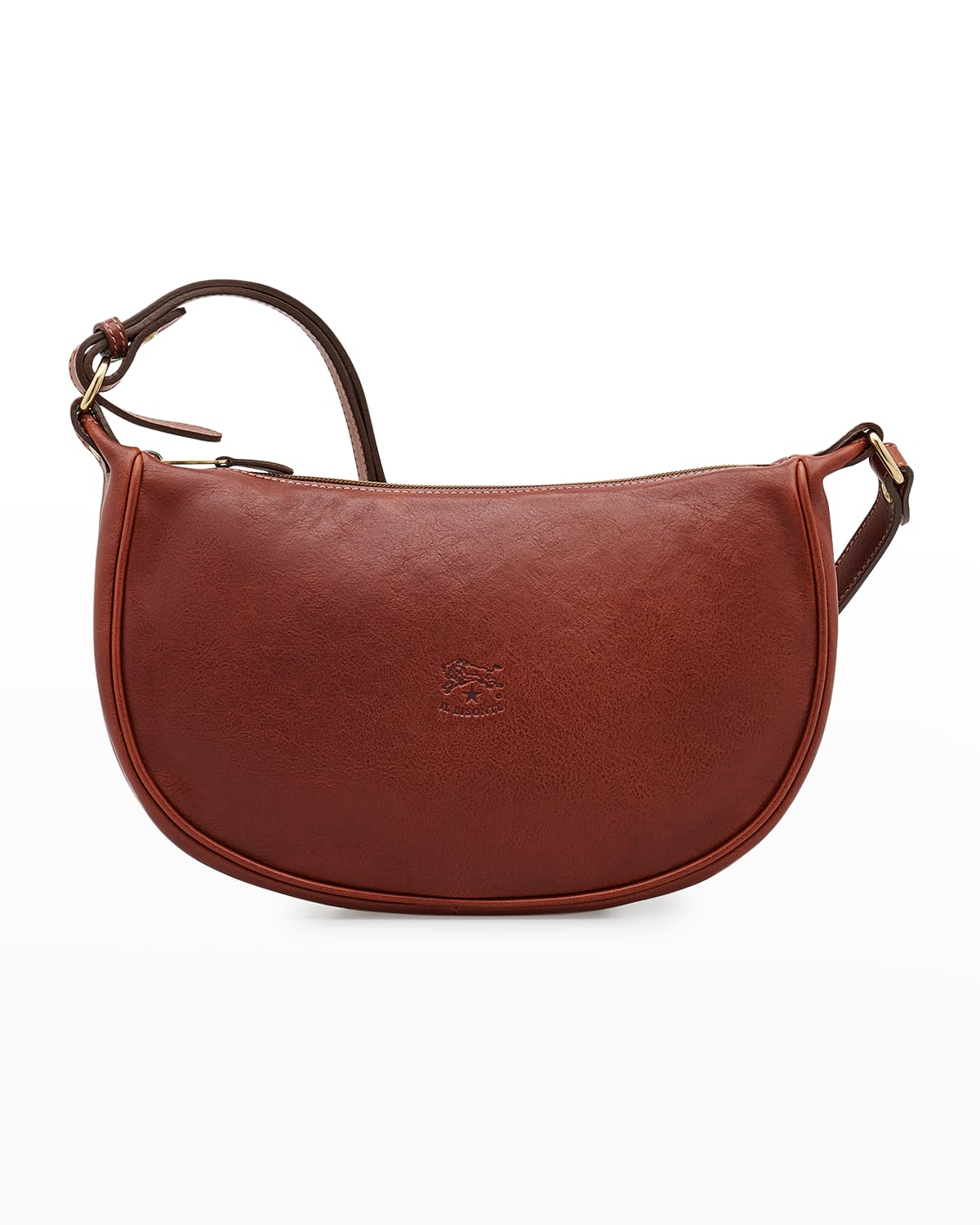 Il Bisonte Luna Medium Vintage Leather Shoulder Bag In Bw229 B Vintage C