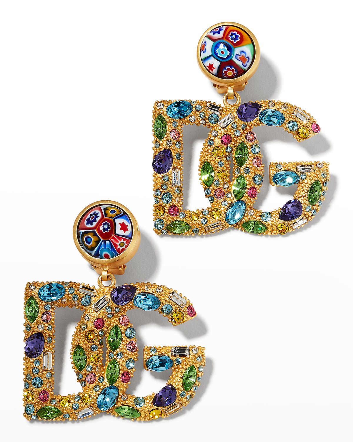 Multicolor Stone DG Earrings