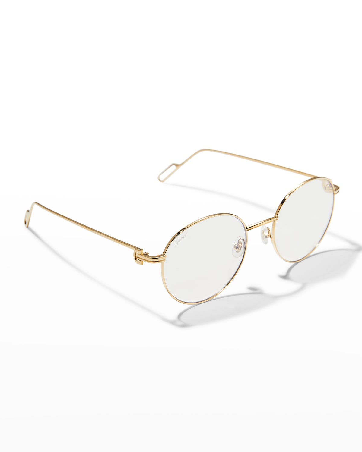 CARTIER PHOTOCHROMIC ROUND METAL SUNGLASSES