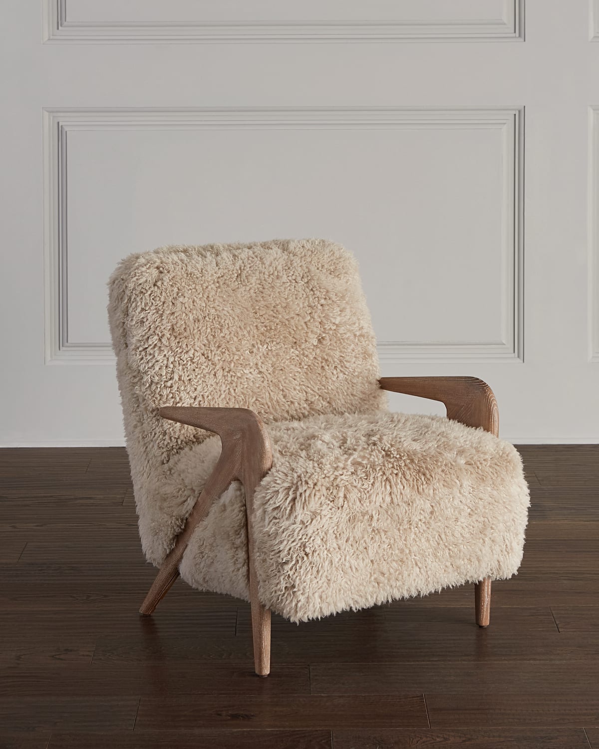 Interlude Home Angelica Sheepskin Lounge Chair