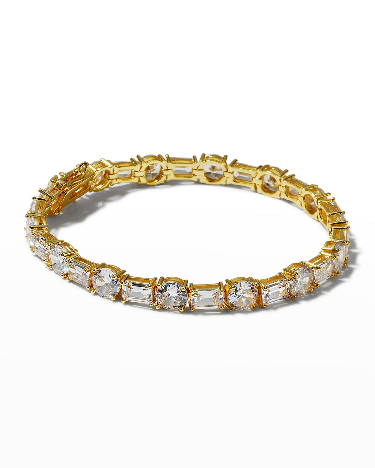 Fallon Variant Baguette Tennis Bracelet In Gold | ModeSens