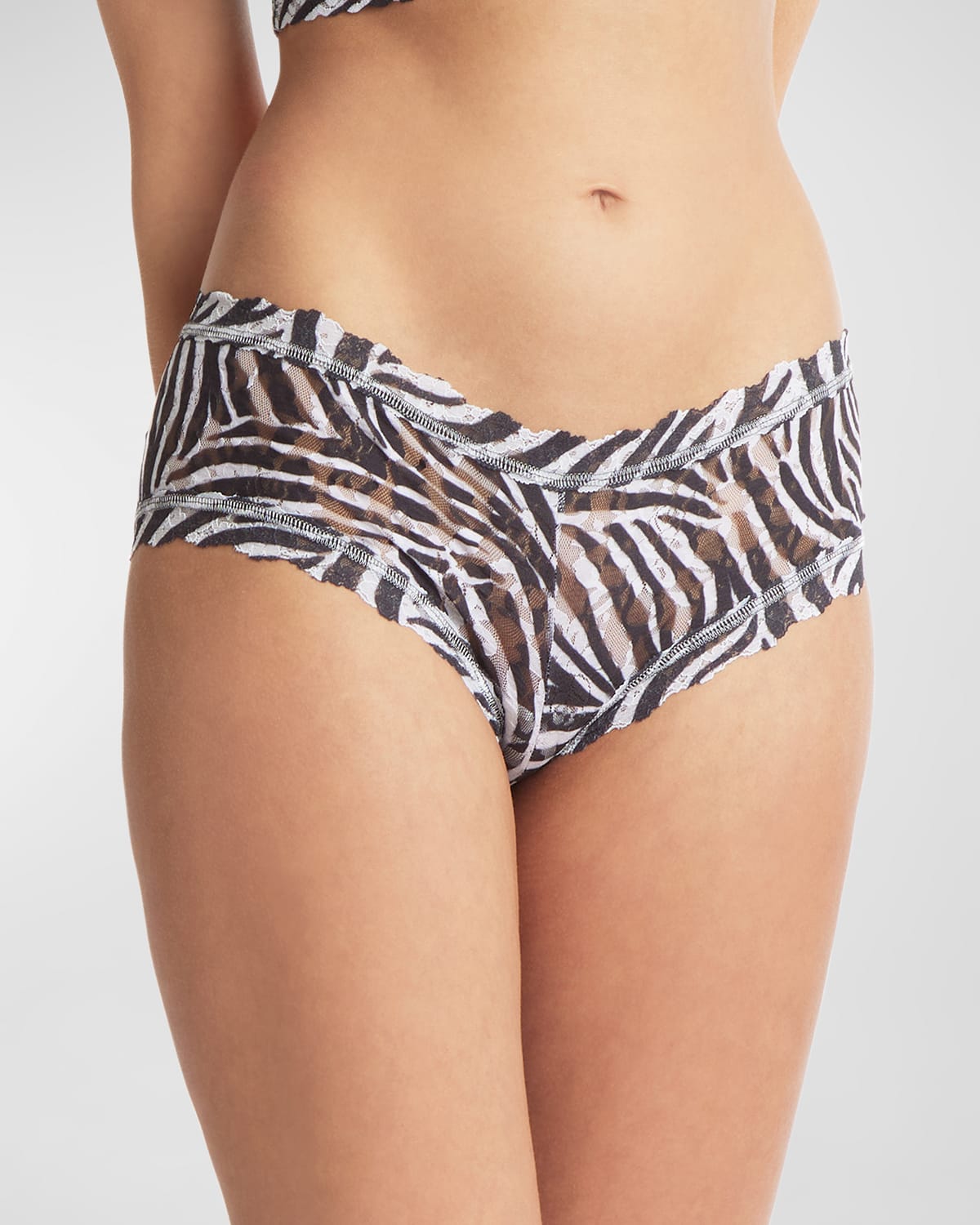 Hanky Panky Printed Signature Lace Boyshorts In A To Zebra