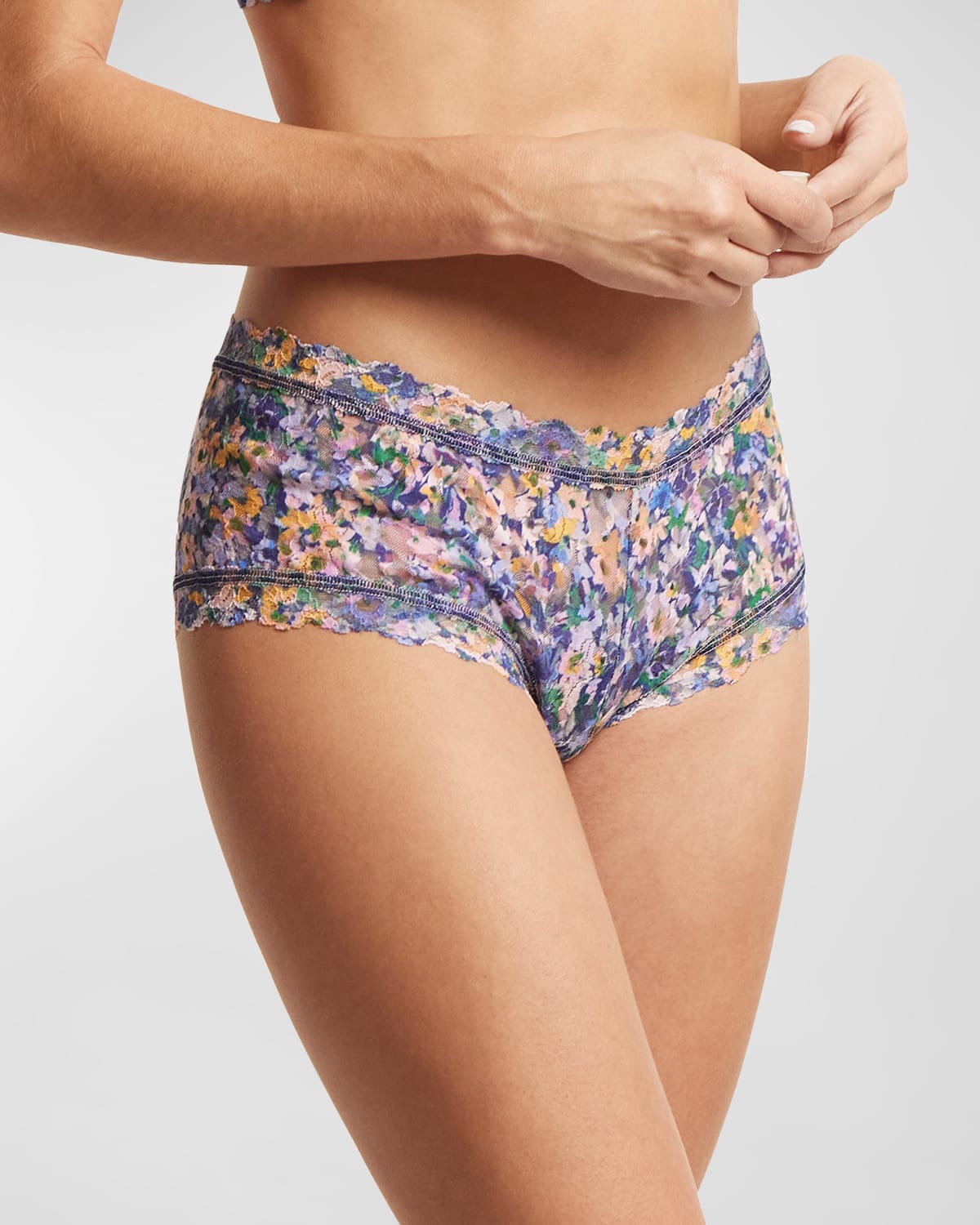 Shop Hanky Panky Printed Signature Lace Boyshorts In Staycation