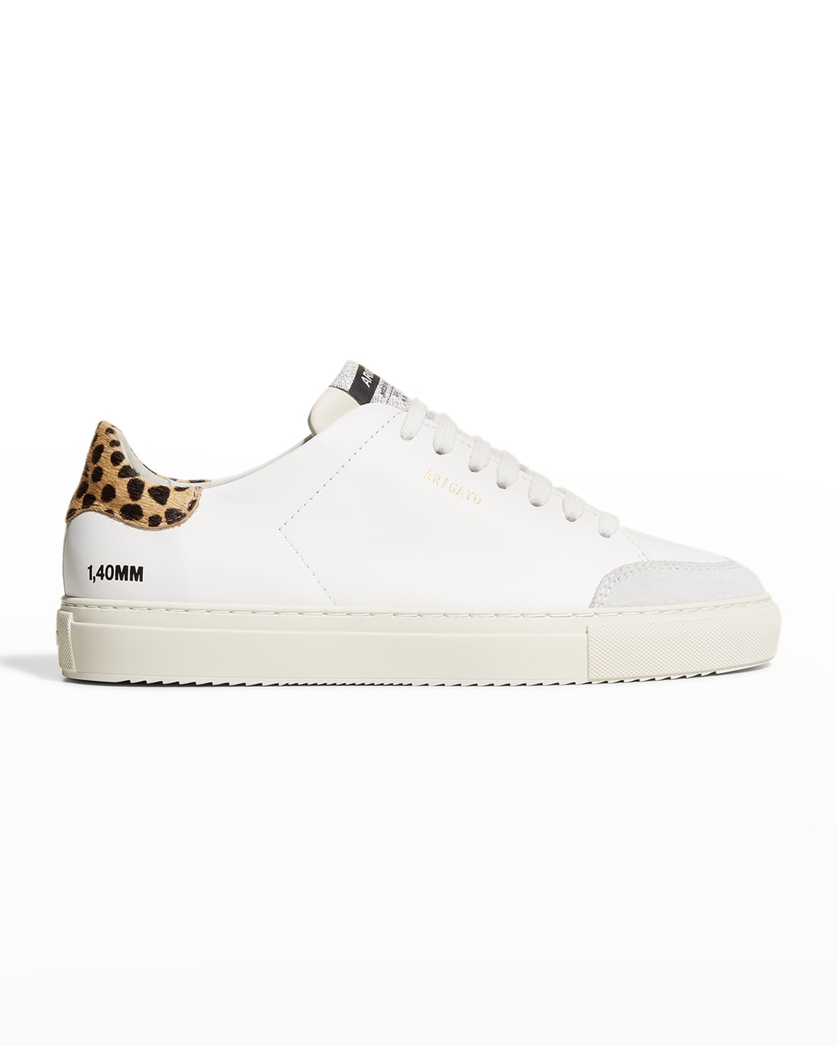 Clean 90 Leather Leopard-Print Court Sneakers