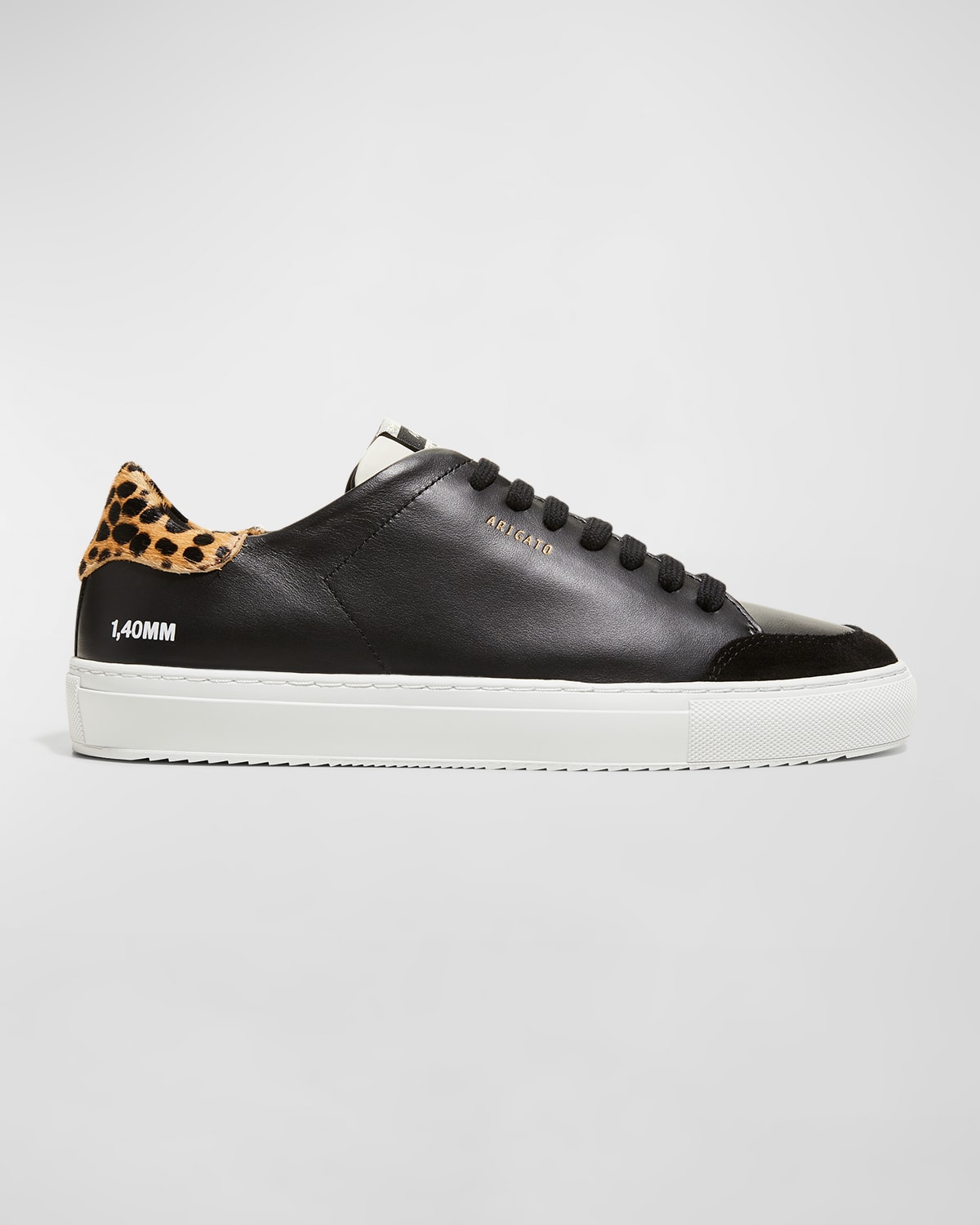 Clean 90 Leather Leopard-Print Court Sneakers