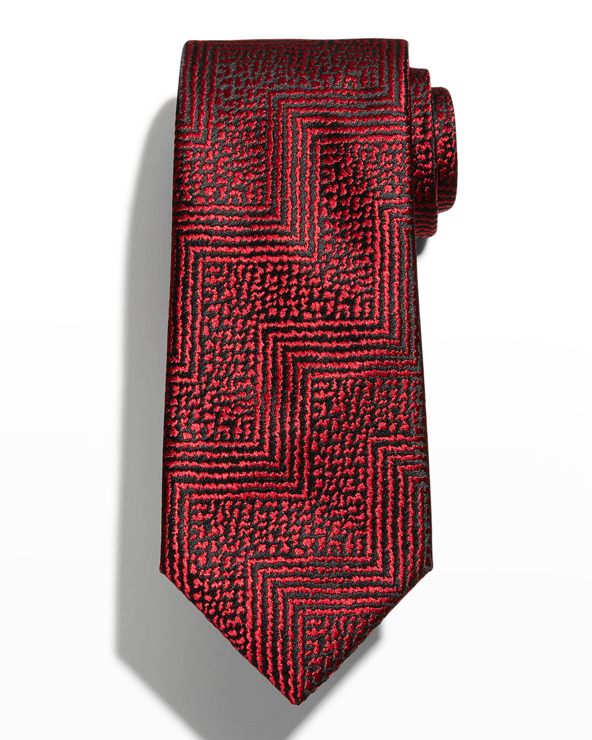 Charvet Men's Silk Zig-Zag Tie