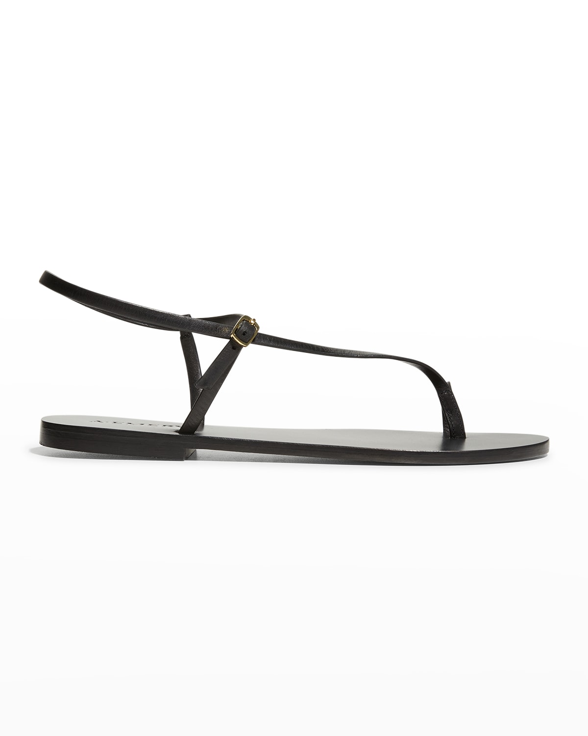 A. Emery Lily Leather Ankle-Strap Flat Sandals