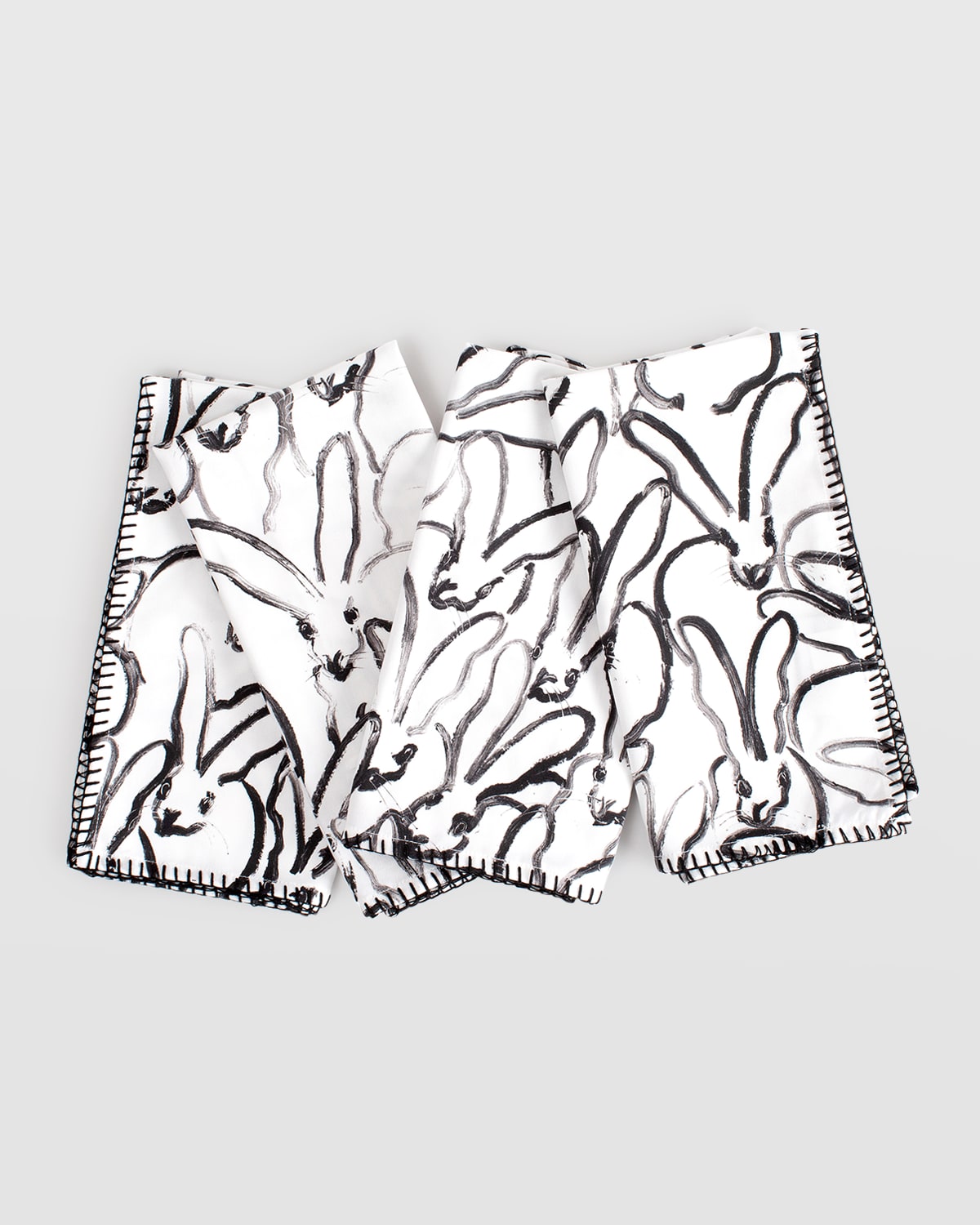 Hunt Slonem Rabbit Run Cotton Dinner Napkin