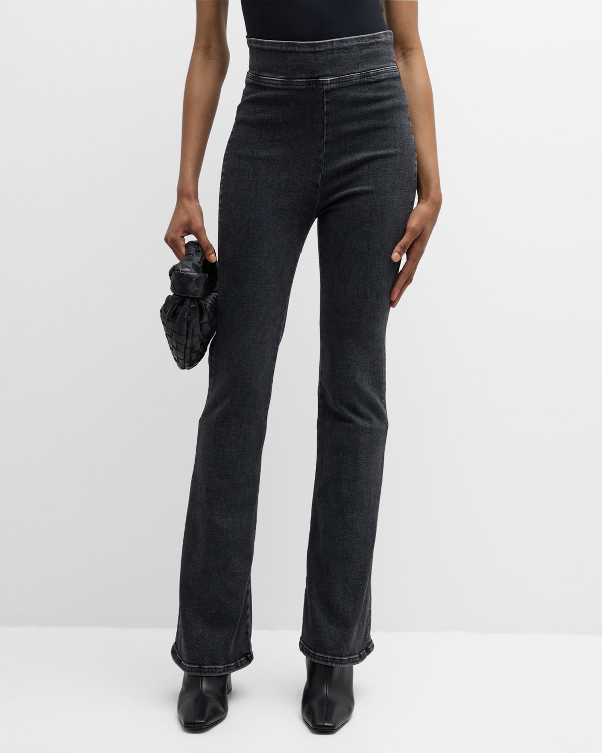 Shop Frame The Jetset Flare Jeans In Cyrus