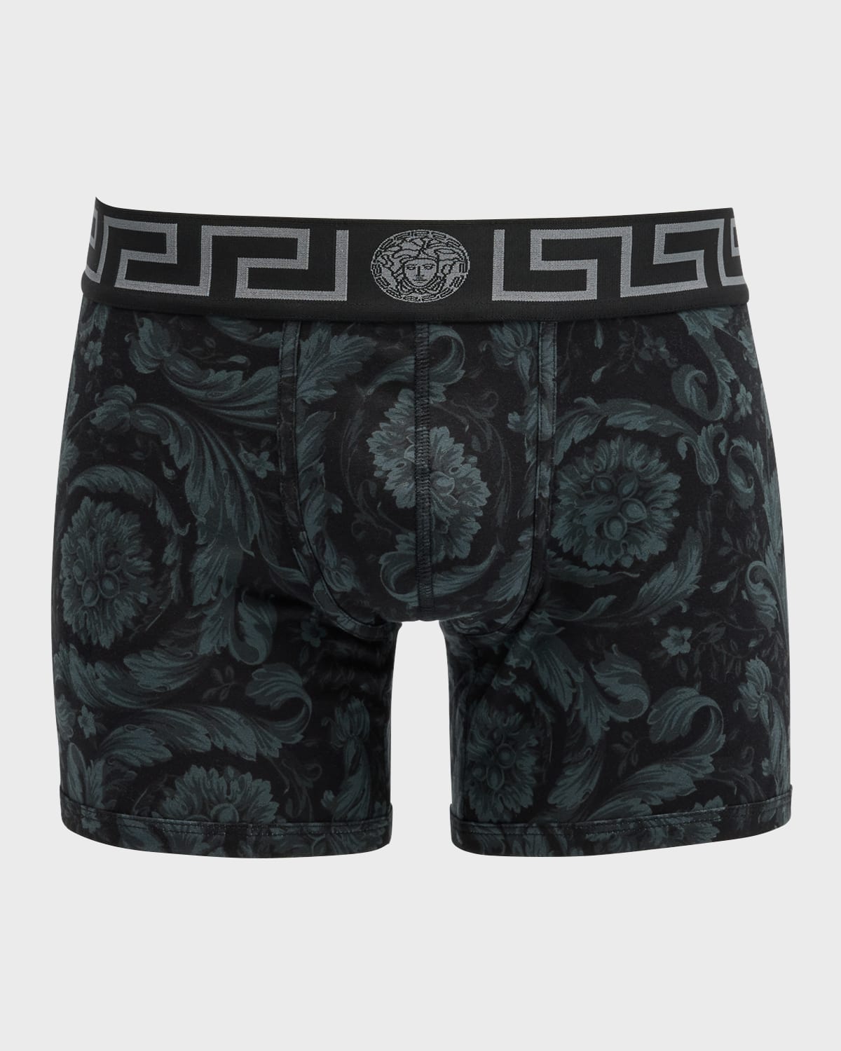 Versace Greca Border Stretched Boxer Briefs in Black for Men