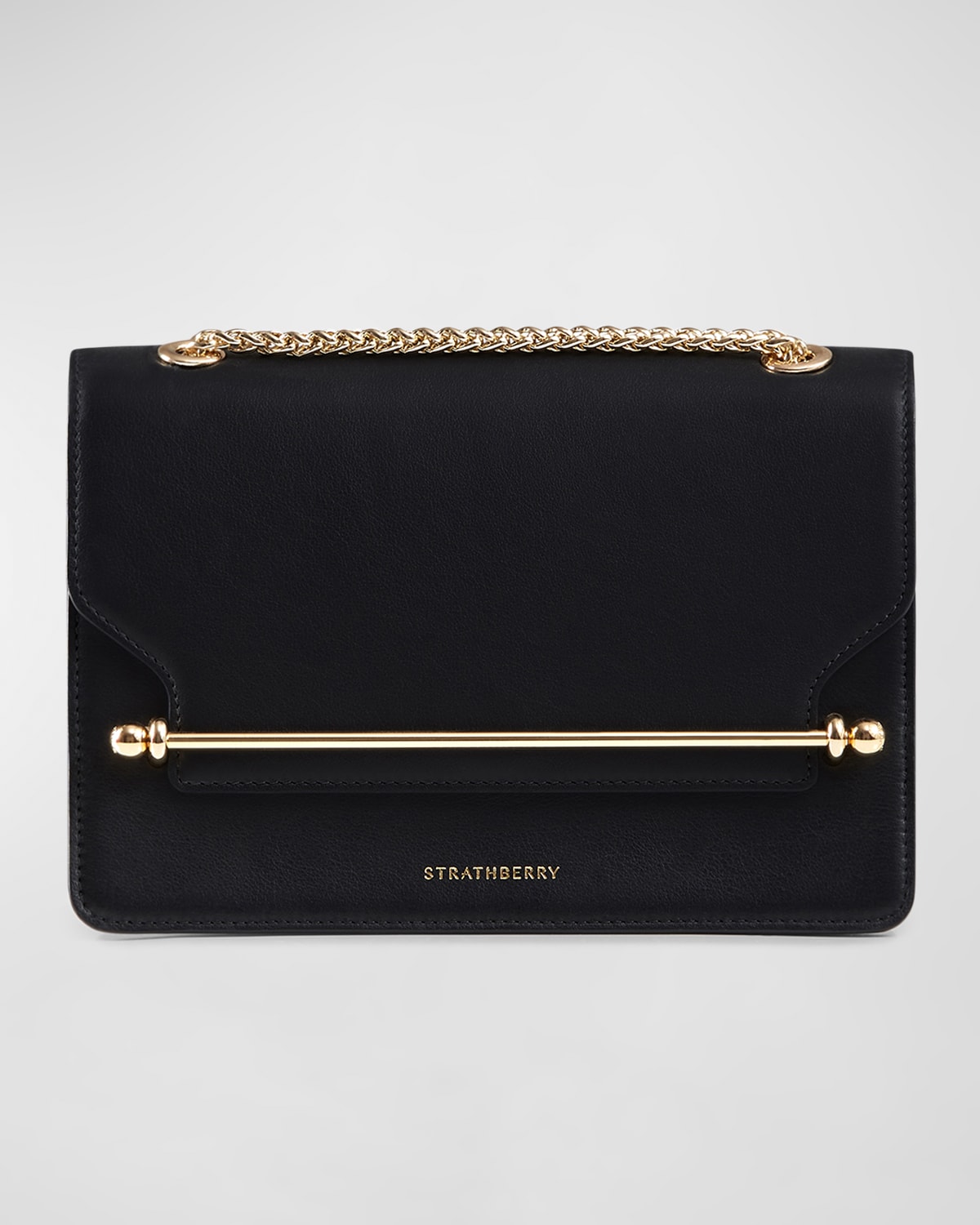 Strathberry East West W Leather In Black