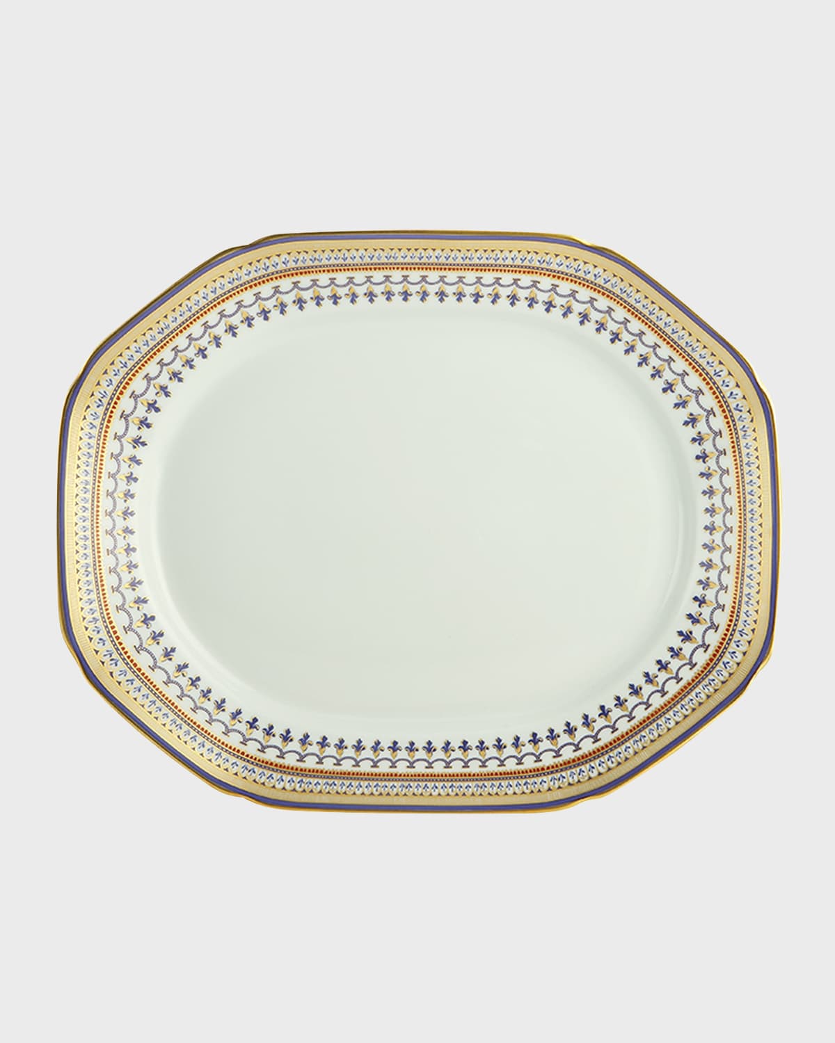 Mottahedeh Chinoise Blue Octagonal Platter