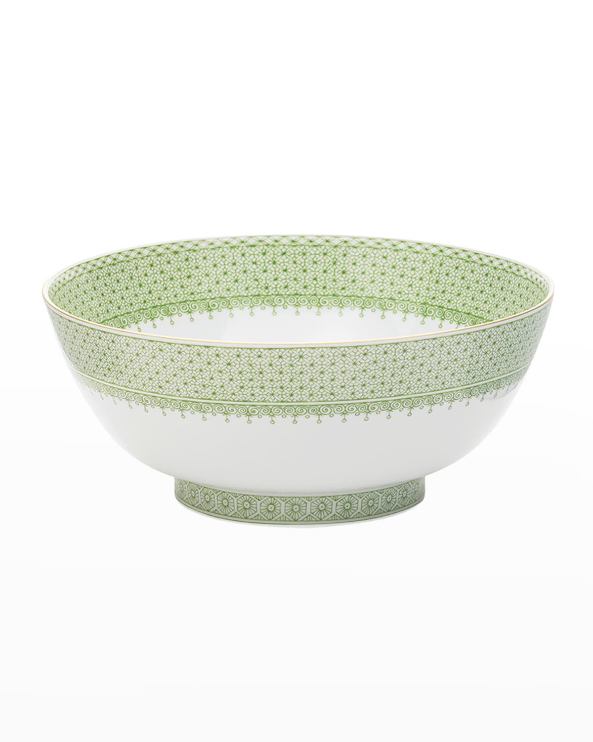 Mottahedeh Apple Lace Bowl In Lt. Green