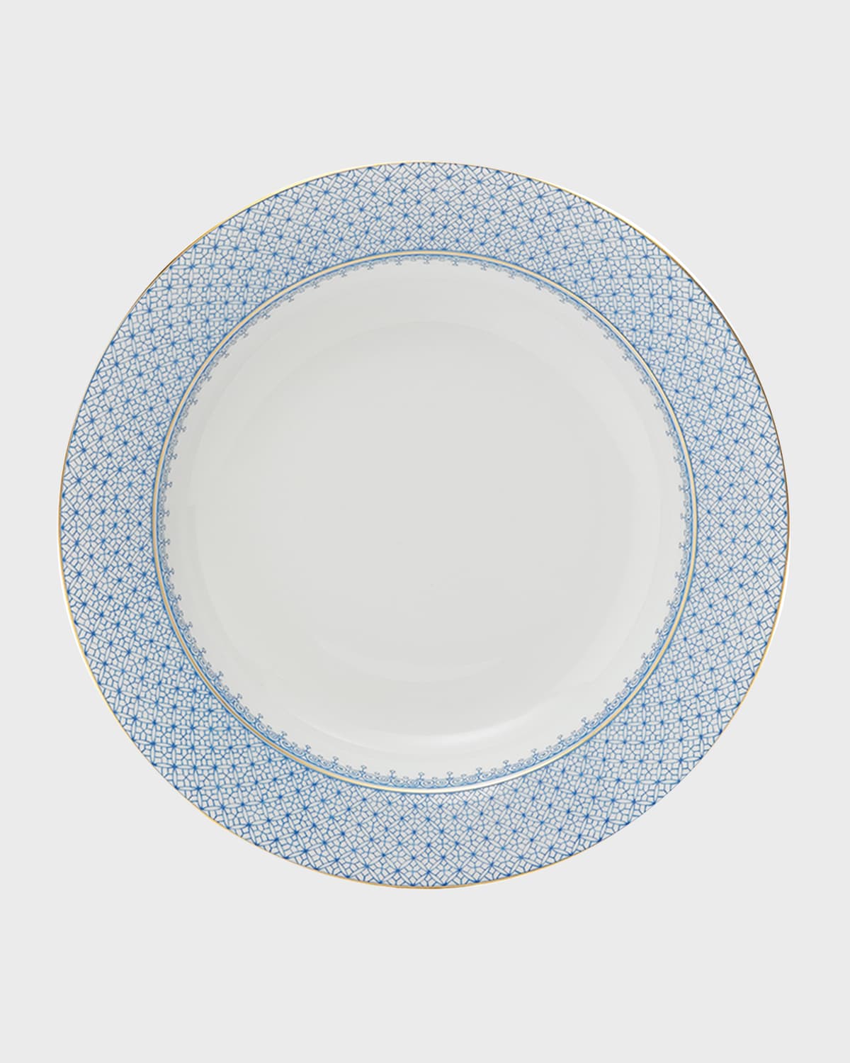 Mottahedeh Cornflower Lace Rim Soup Bowl