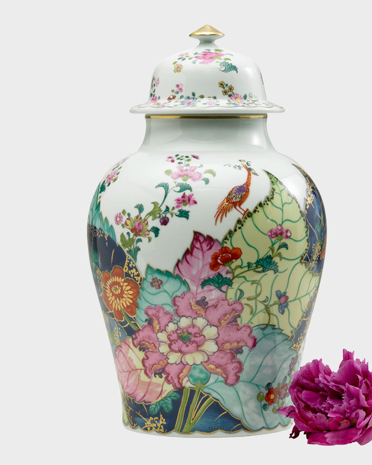 Mottahedeh Tobacco Leaf Ginger Jar