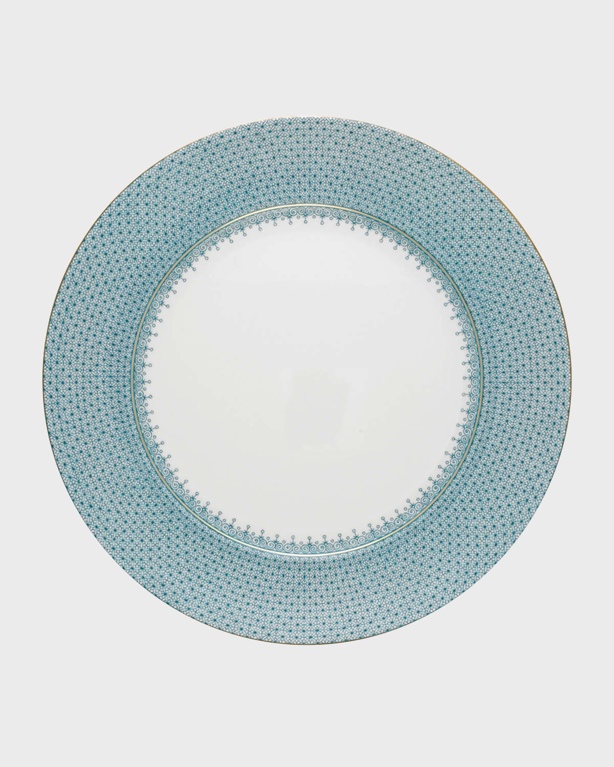 MOTTAHEDEH TURQUOISE LACE SERVICE PLATE