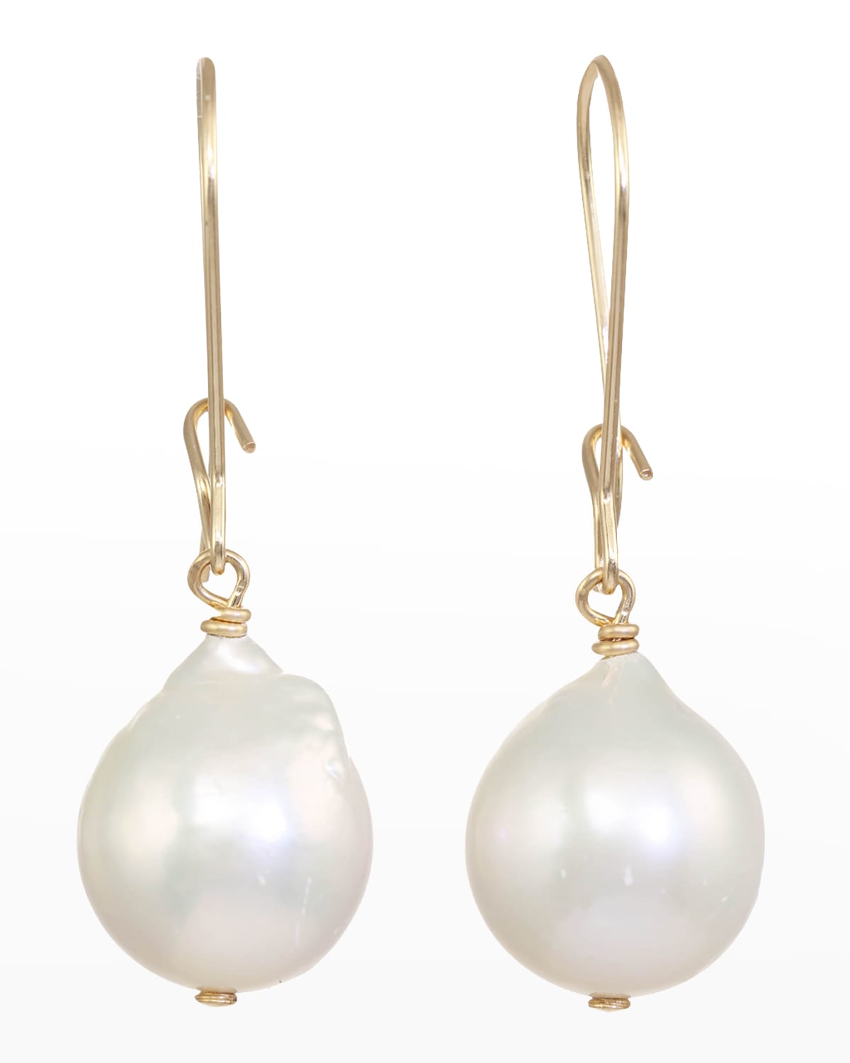 Margo Morrison Baroque Pearl Earrings with 14k Gold Fill