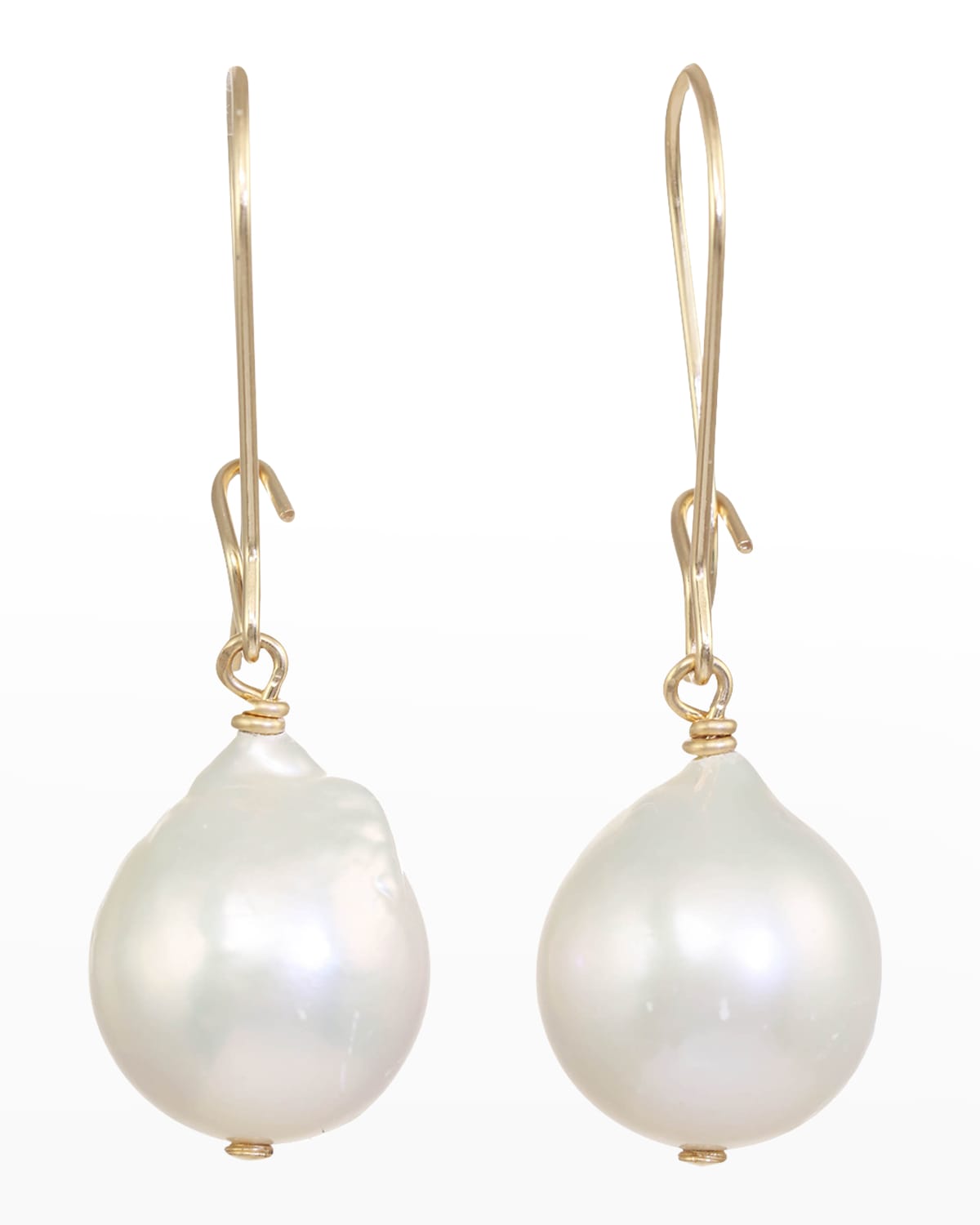 Baroque Pearl Earrings on Sterling Silver