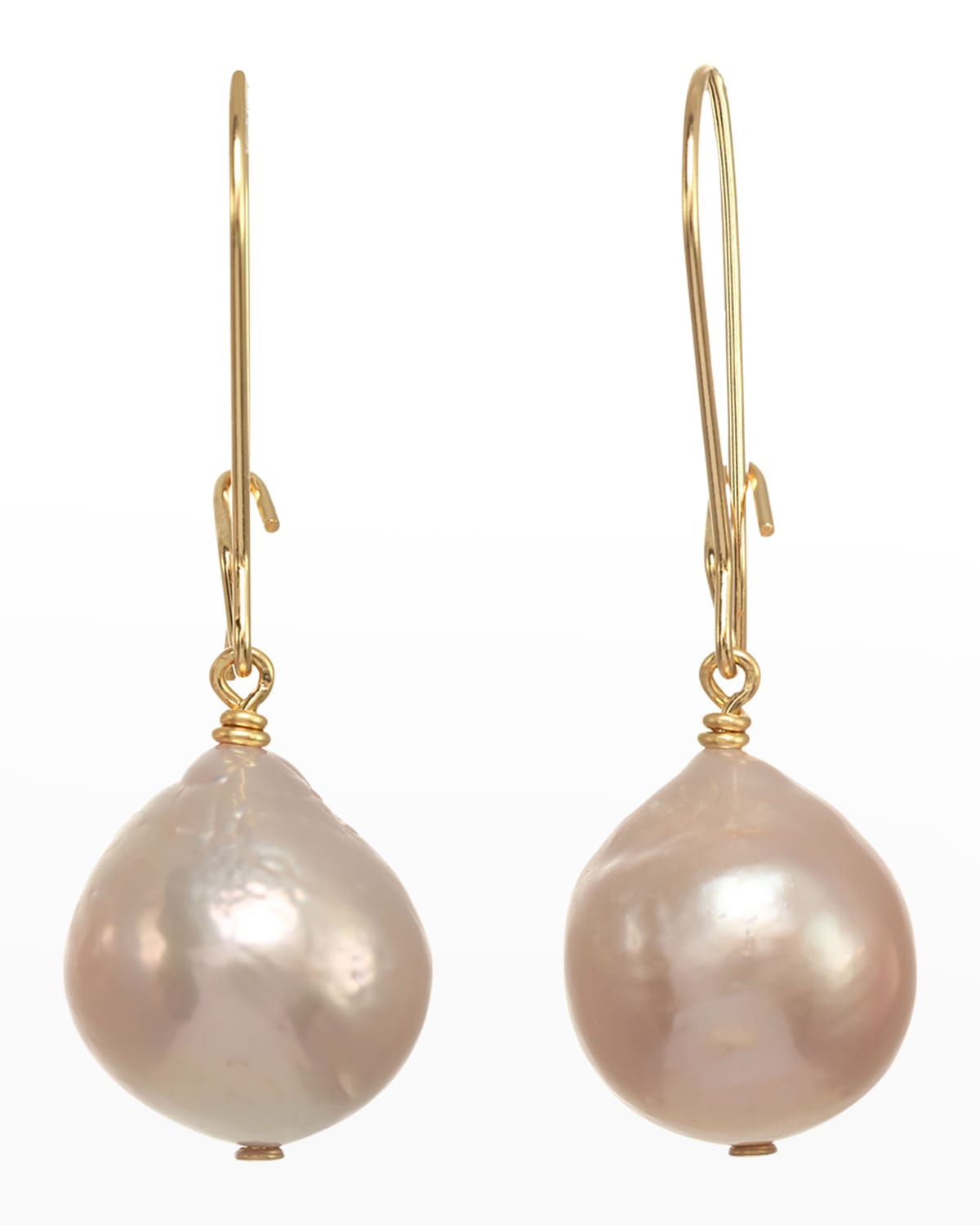 Margo Morrison Baroque Pearl Earrings with 14k Gold Fill