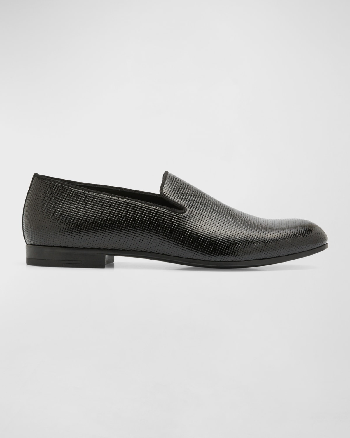 Men's Textured Leather Formal Loafers