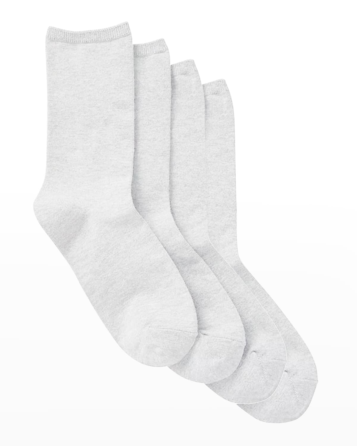Stems 4-pack Comfort Crew Socks In White