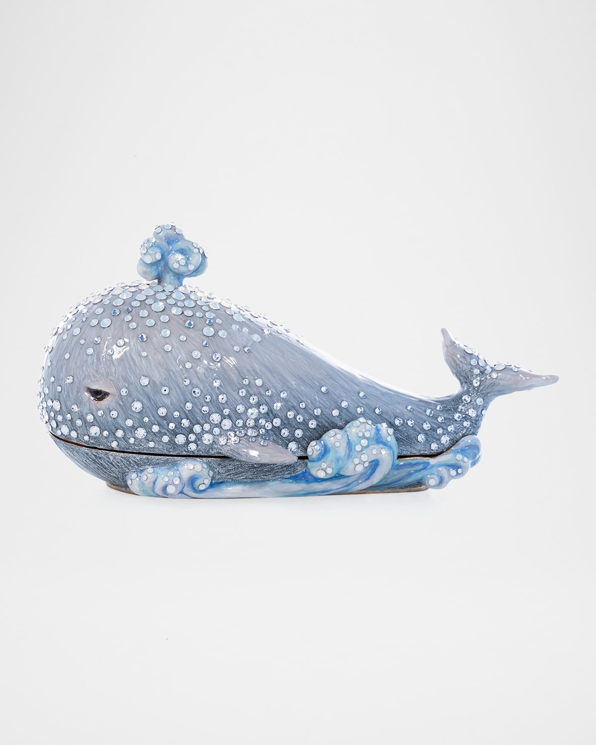 Jay Strongwater Coastal Whale Box In Multi