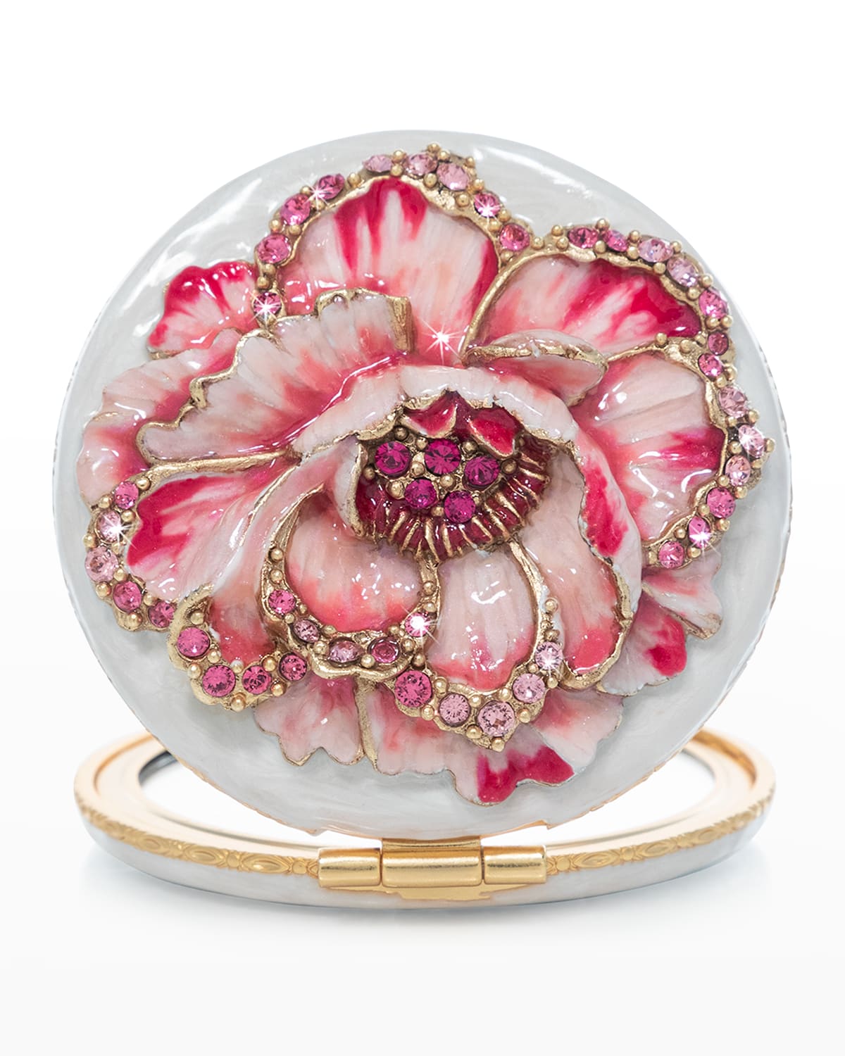 Jay Strongwater Peony Compact In Flora