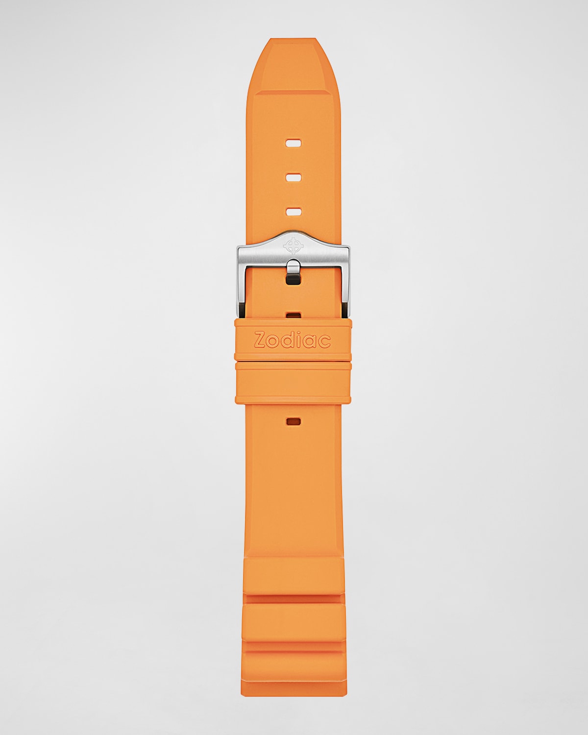 Men's Pro-Diver Orange Rubber Watch Strap, 20mm