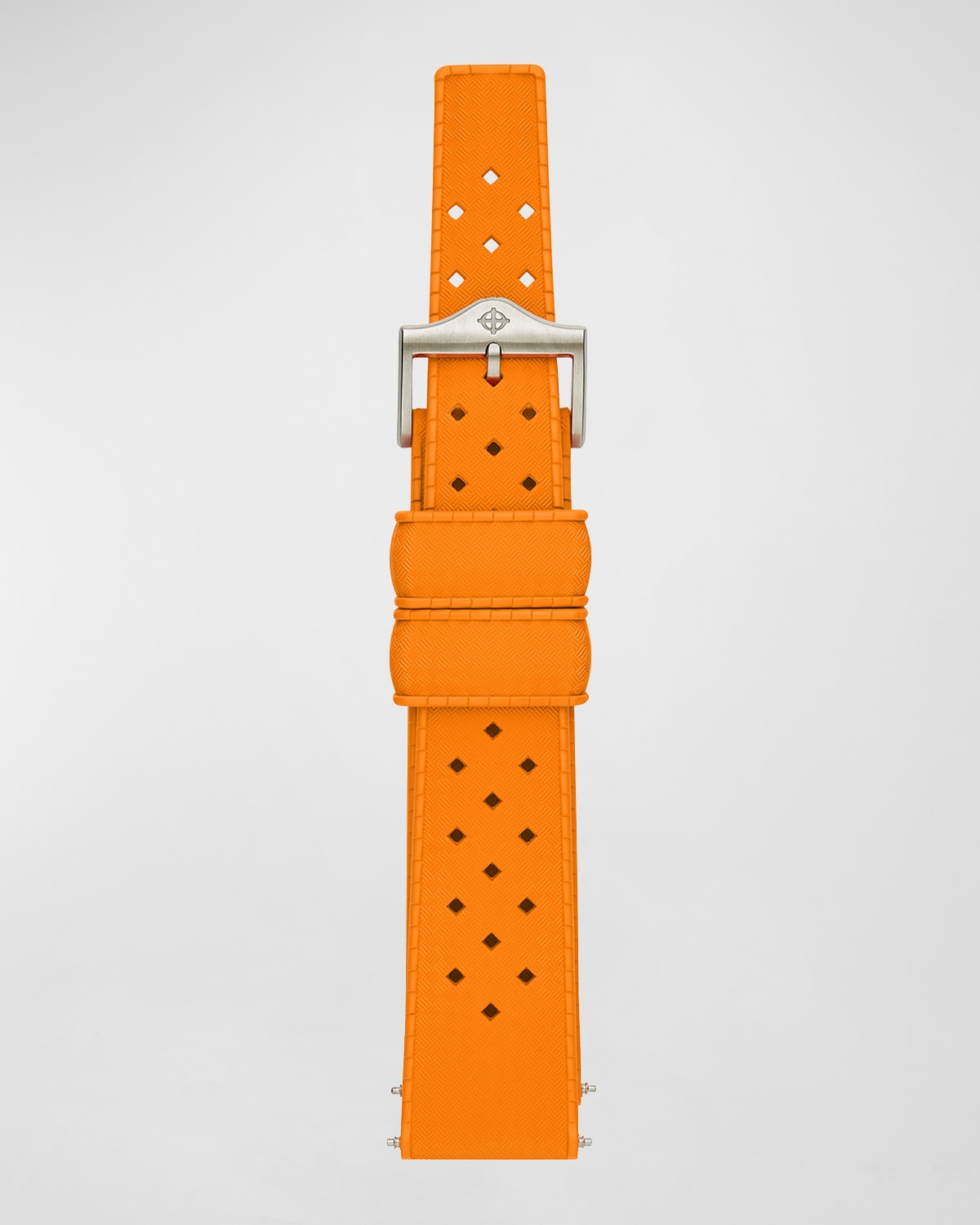 Men's Orange Rubber Watch Strap, 20mm
