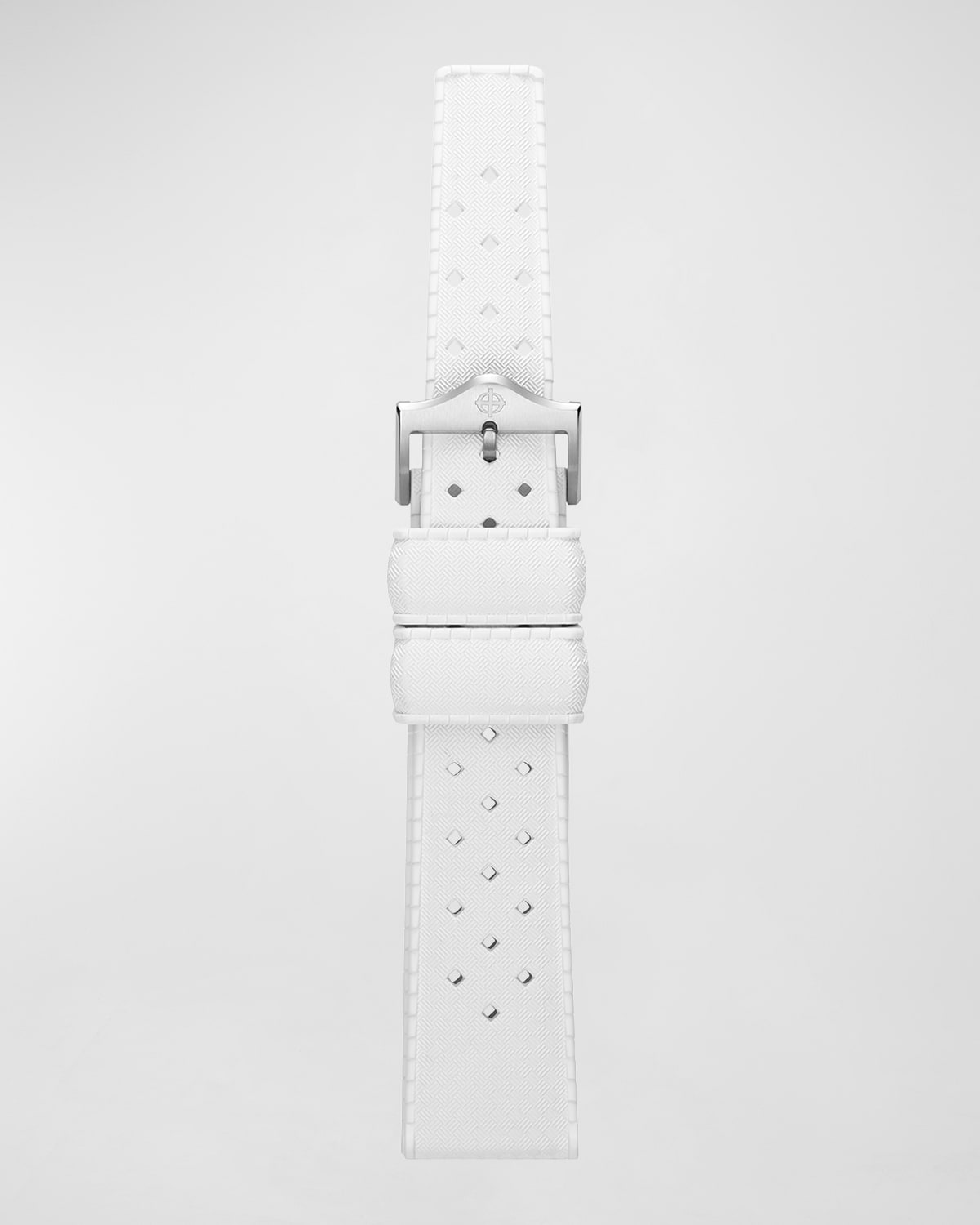 Zodiac Men's White Rubber Watch Strap, 20mm