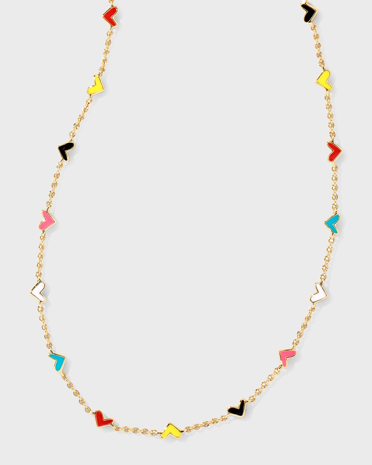 Kendra Scott Haven Heart Strand Necklace In Multi Mix