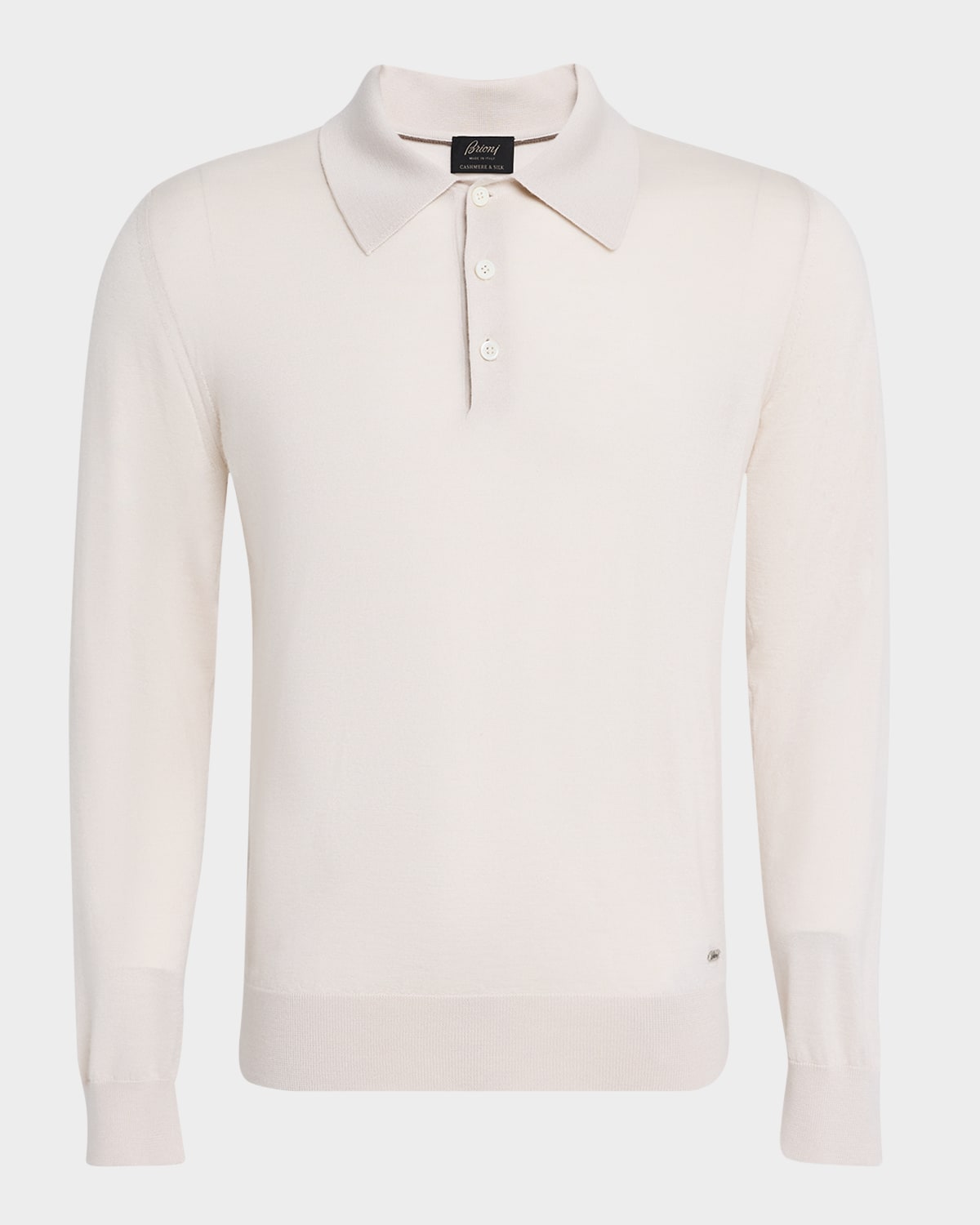 Men's Cashmere-Silk Polo Shirt