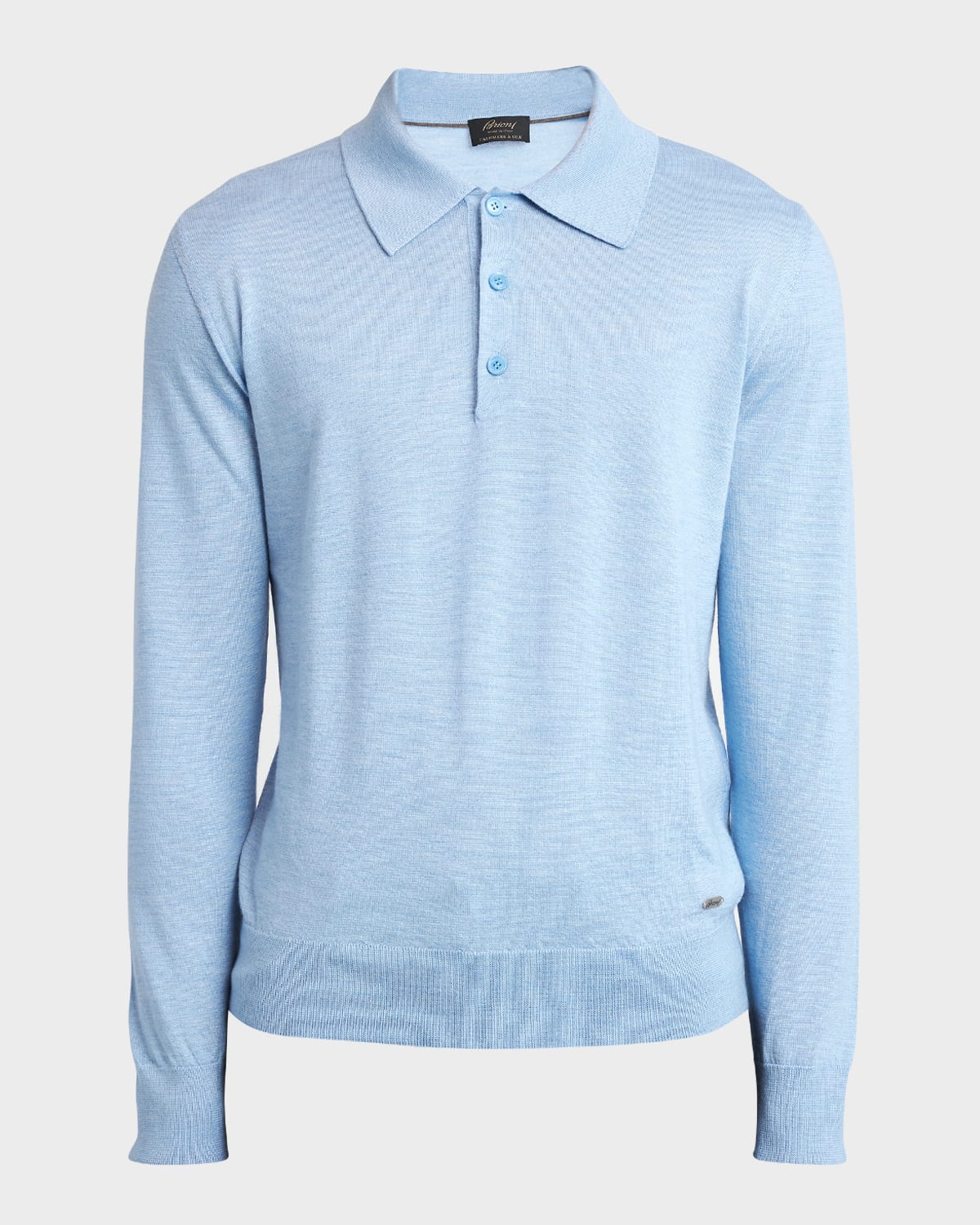 Men's Cashmere-Silk Polo Shirt
