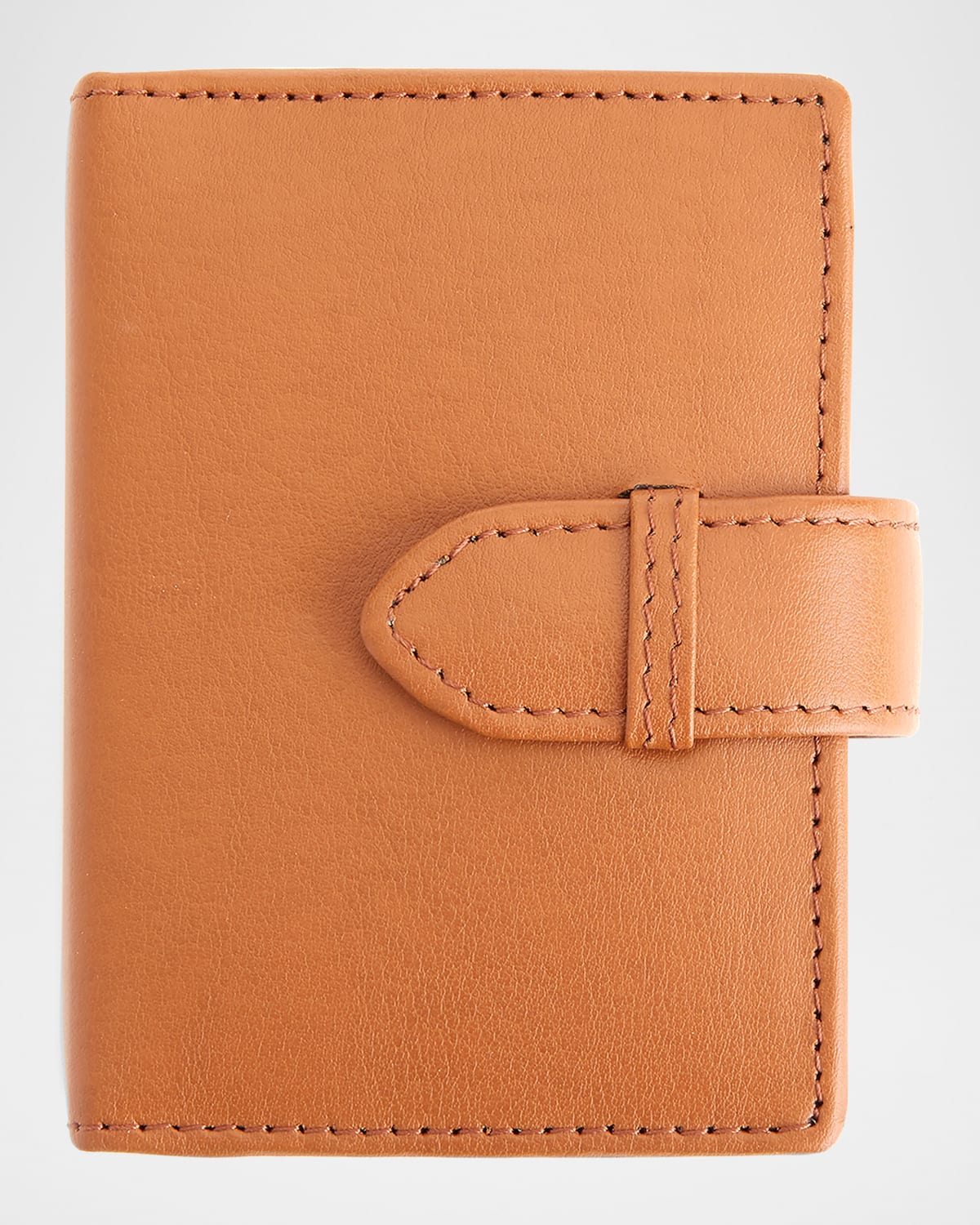 Royce New York Personalized Leather Playing Card Set Holder In Tan