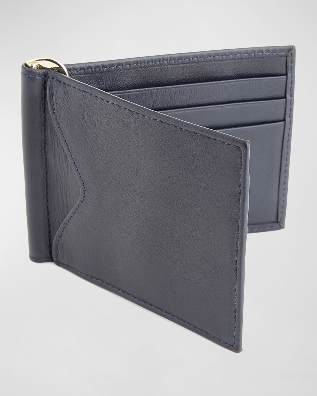 Personalized Leather RFID-Blocking Money Clip