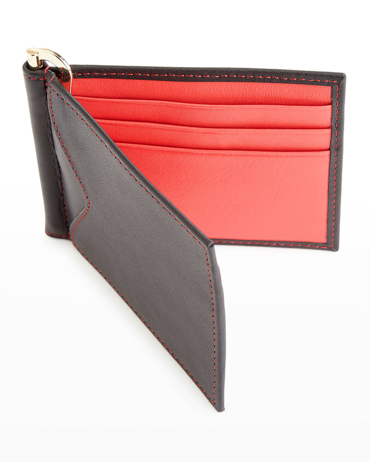 ROYCE NEW YORK PERSONALIZED LEATHER RFID-BLOCKING MONEY CLIP