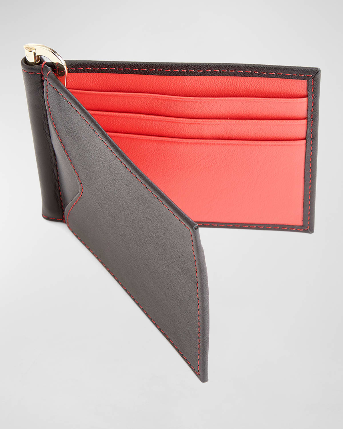 Personalized Leather RFID-Blocking Money Clip