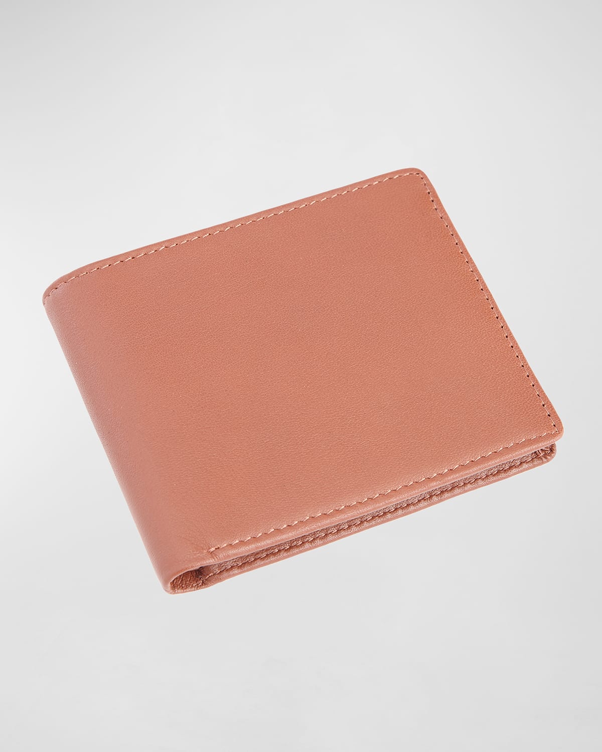 Royce New York Personalized Leather Rfid Blocking Trifold Wallet In Tan Pattern