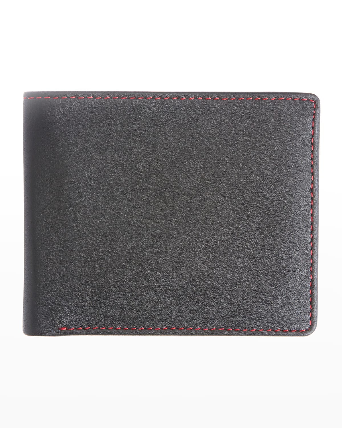 Royce New York Personalized Leather Rfid-blocking Trifold Wallet In Red
