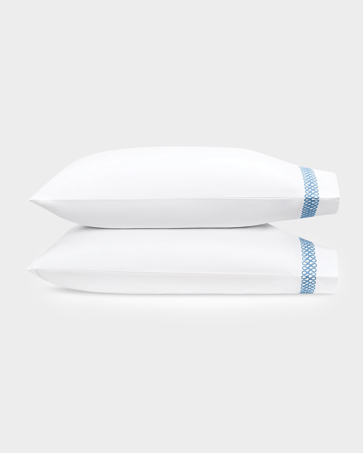 Matouk Schumacher Astor Braid Pillowcases, Pair, Standard In White