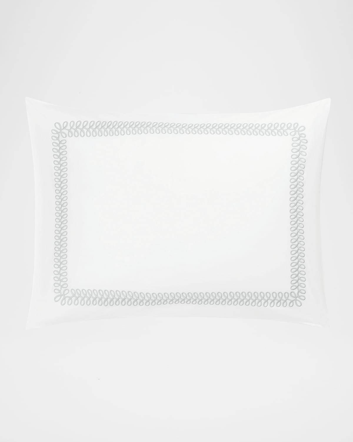 Matouk Schumacher Astor Braid Standard Sham In White
