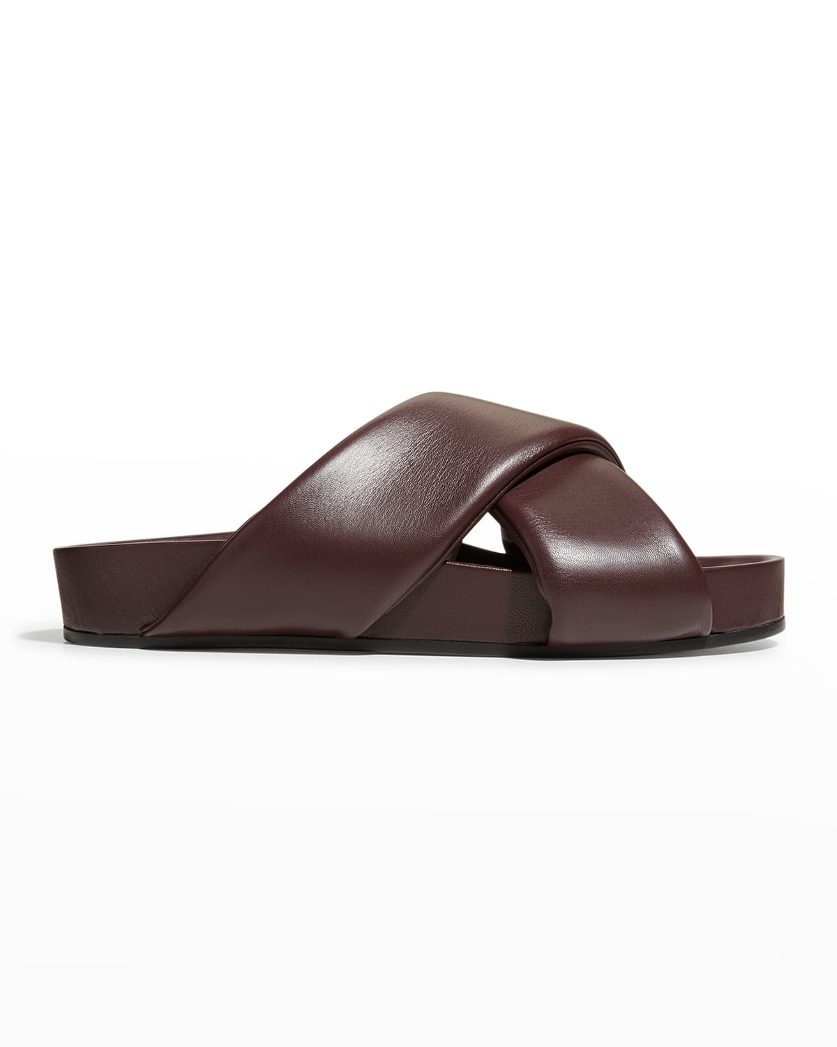Jil Sander Men's Leather Crisscross Slide Sandals