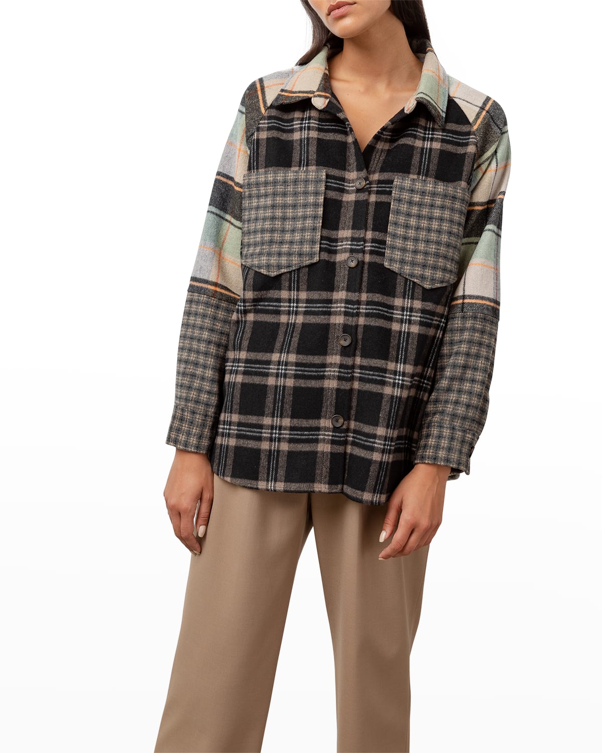 Rails Ridley Multicolor Plaid Shirt Jacket