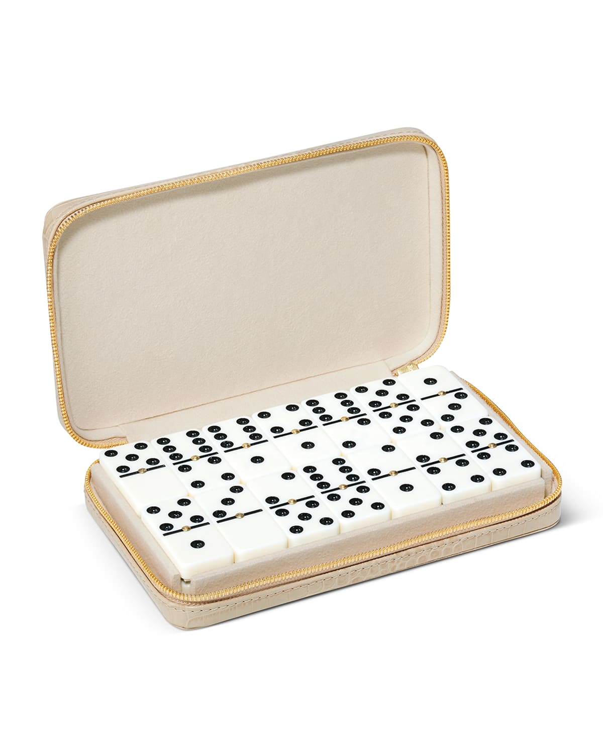 Shop Aerin Enzo Travel Domino Set, Hydrangea Blue In Fawn