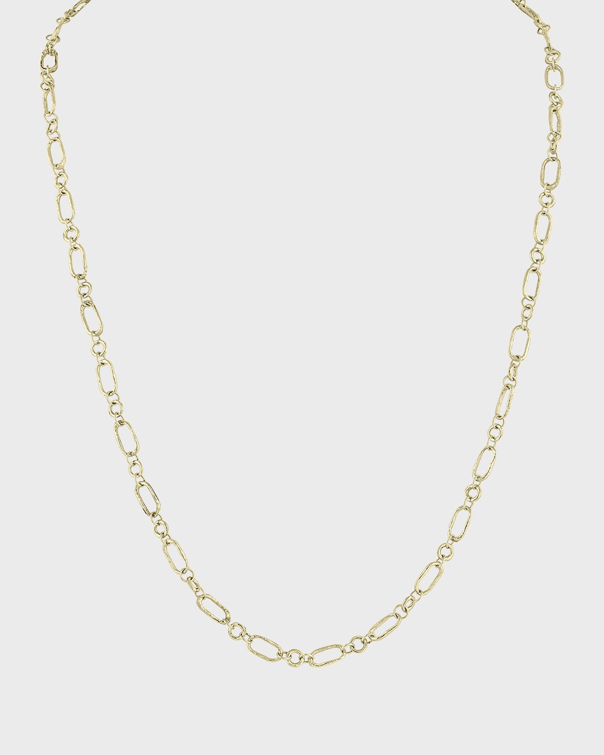 Dominique Cohen Yellow Gold Petite 'Paperclip' Layering Chain Necklace, 22"L