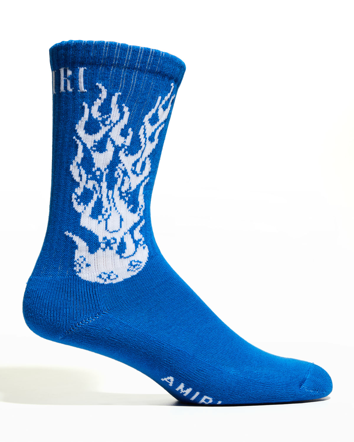 Men's Ribbed Flames Socks